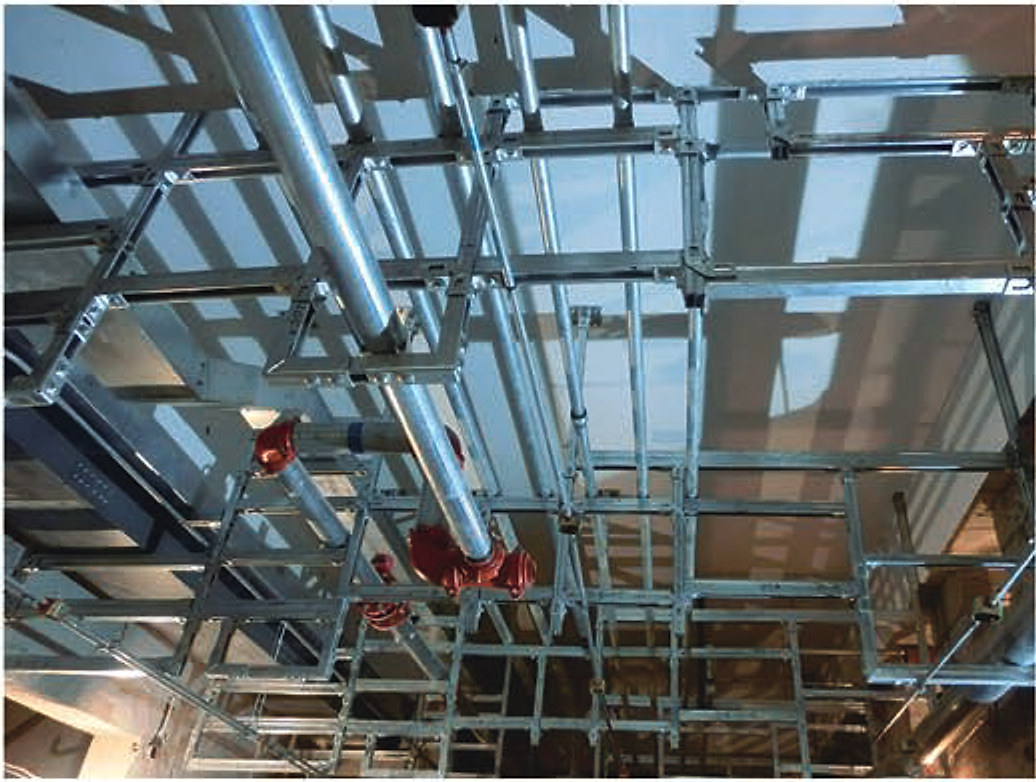Support systems in a utility corridor project