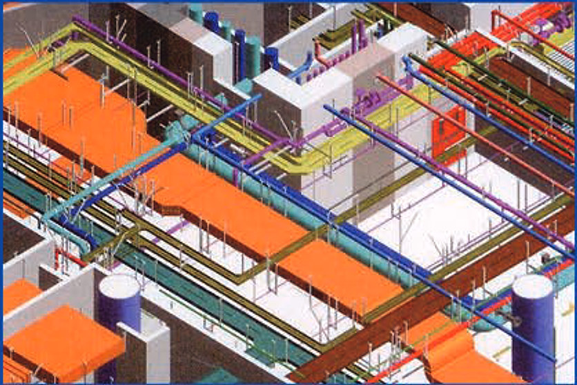 BIM coordination drawing under review
