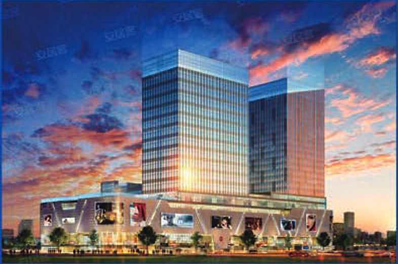 Landmark commercial complex built with Qinyu support systems
